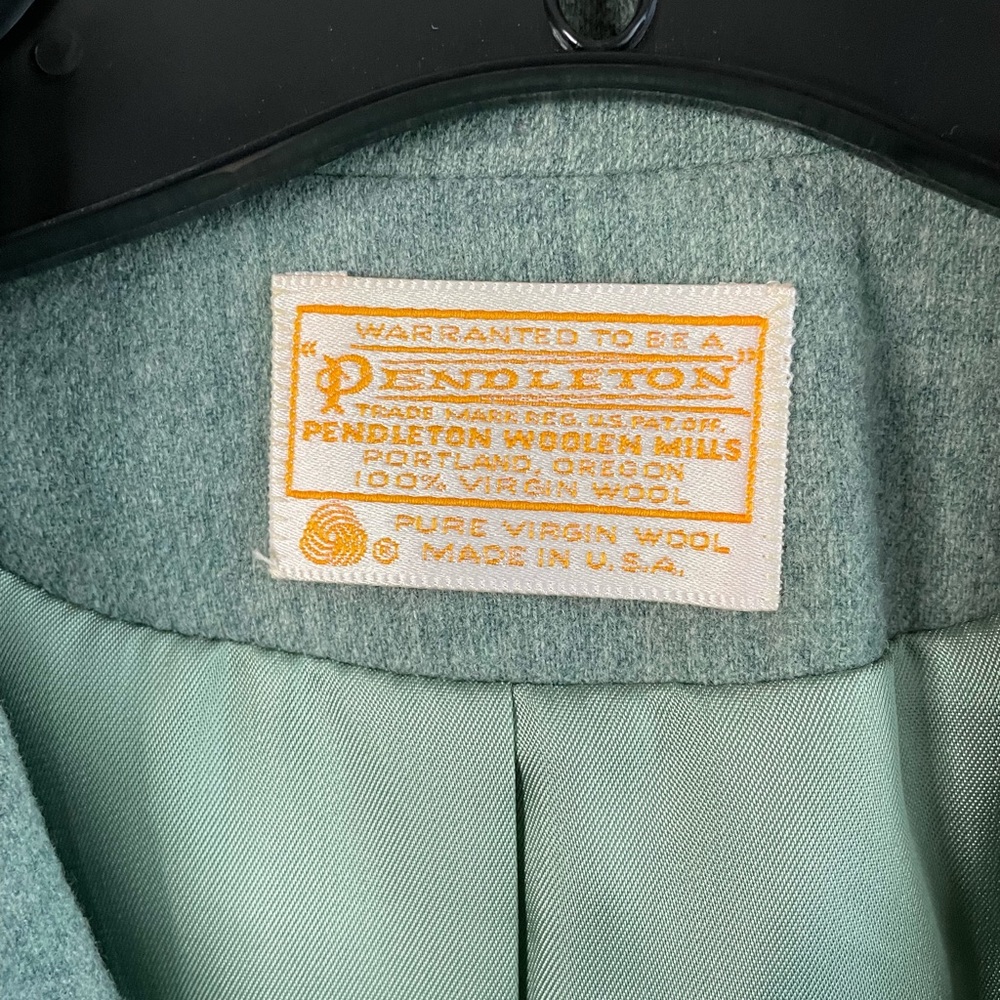 Pendleton Light Green Wool Blazer. - image 2